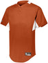 Holloway Youth Game7 Two-Button Baseball Jersey (221224), Color 'Orange/White'